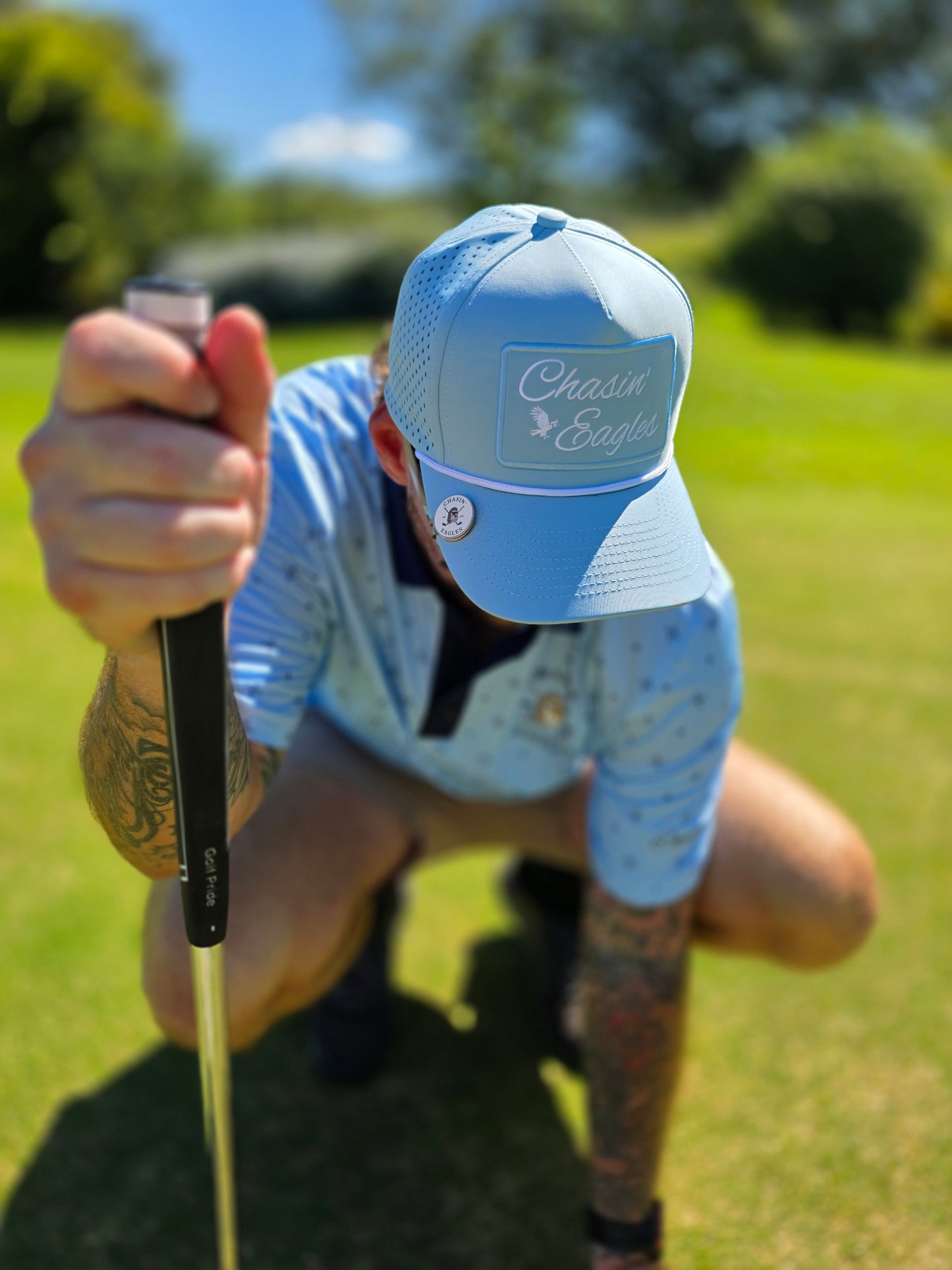 Blue & White Rope Hat