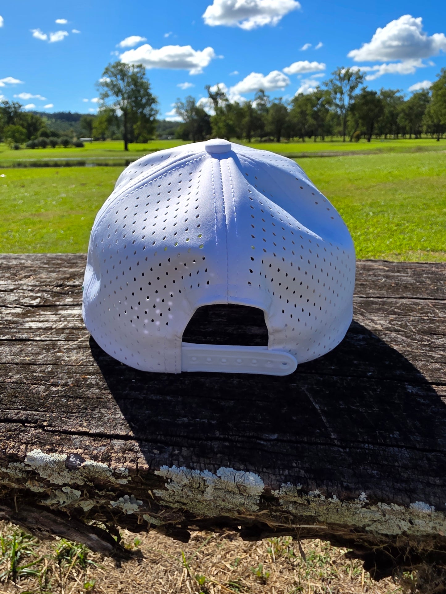 White & Green Rope Hat