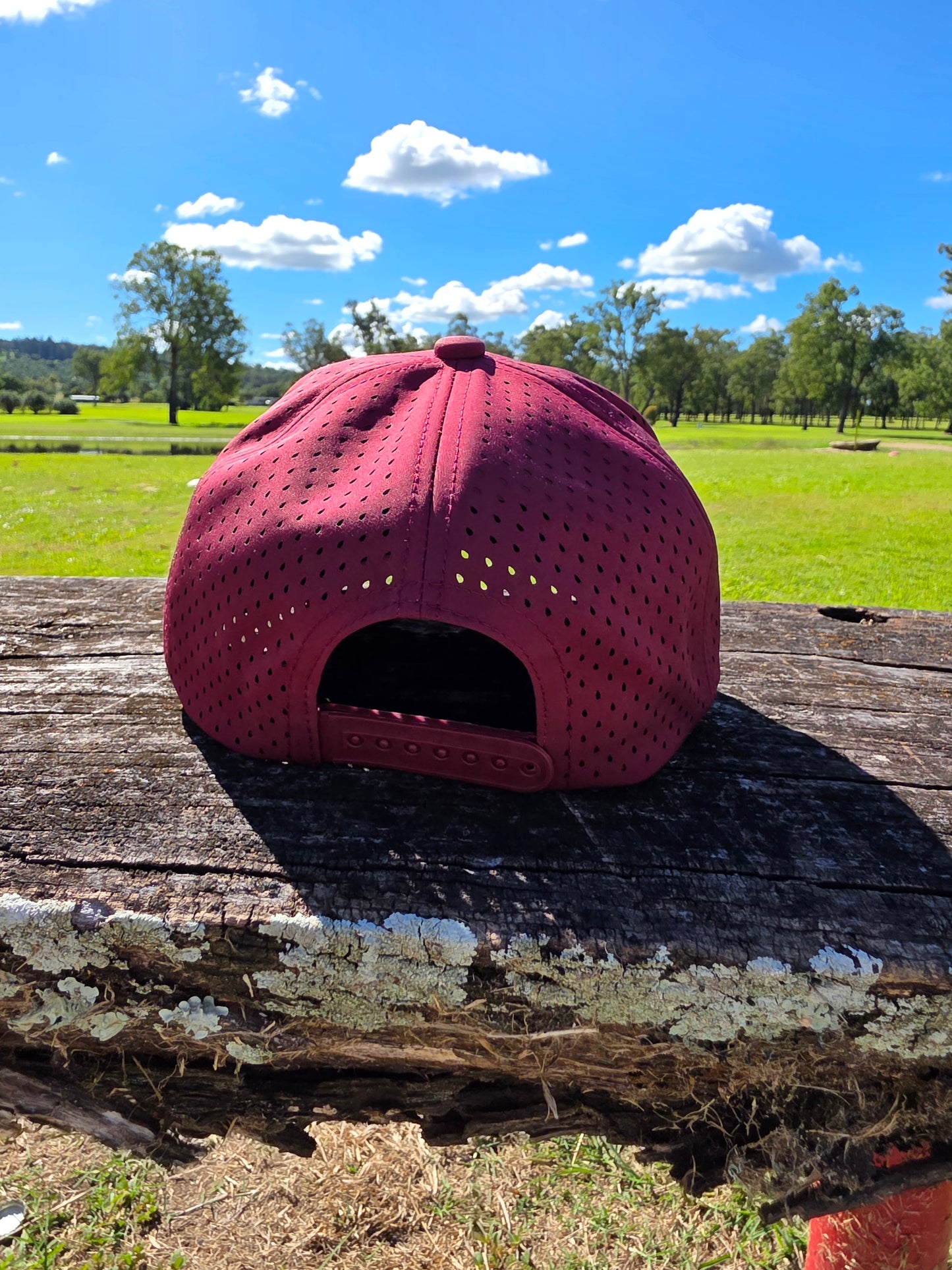 Maroon & White Rope Hat