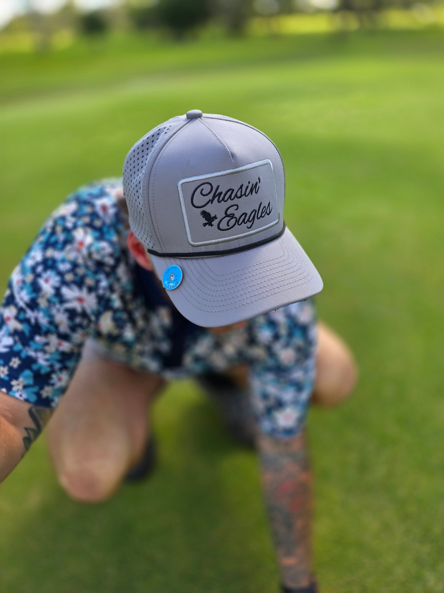 Grey & Black Rope Hat