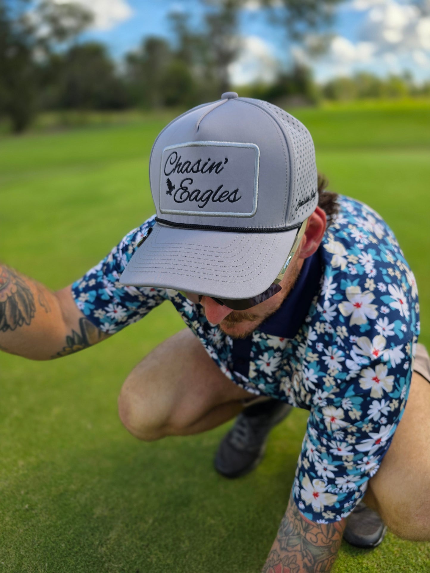 Grey & Black Rope Hat