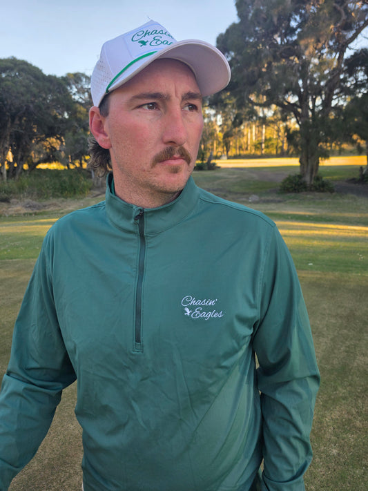 1/4 zip long sleeve GREEN